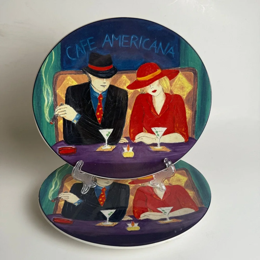 Sango Cafe Americana Salad Plate Lot of 2 8.25
